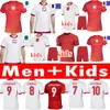 Polônia 2024 Lewandowski Soccer Jerseys Men Kit Man Kit Polonia 2025 Zielinski Milik Zalewski Camisa de futebol polonesa Polen Uniform Boy 24 25 Pologne Kits