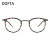Sunglasses Frames DOFTA Titanium Myopia Glasses Frame Men Vintage Round Prescription Eyeglasses Women Optical Eyewear 5810