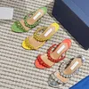 Disco Dancer 85mm crystal-embellished mules Early spring counter new fairy fashion shoes series suitable for all kinds of PROM models with shoeboxes
