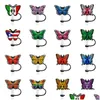 Boire STS Butterfly Match Soft Soft St Toppers PVC Accessoires Charmes Réutilisables Pridire d'éclaboussat