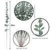 Decorative Flowers 24pcs Artificial Eucalyptus Leaves Fake Plants Wedding Home Garden Decoration Potted Flower Arrangement