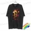 Herrst-shirts 2024SS Saint Michael T-shirt Män kvinnor BURNT MOTORCYCLE PRINT T-shirt Tops T T240419