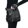 Waist Bags Women PU Leather Bag Motorcycle Drop Leg Fanny Pack Hip Belt Phone Pouch Female Messenger Shoulder Crossbody Fashion