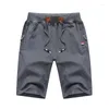 Shorts masculinos 2024 Summer Beleches Cotton Casual Sweat Bermudas Homens Black Homme Classic Brand Clothing Beach Macho