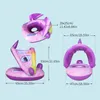 Summer Baby Float Circle Swimming Inflatable Spädbarn Floating Kids Swim Pool Accessories Sunshade Circle Bathing Toys 240407