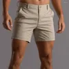 Мужские шорты мужчины в целом летние грузы с карманами твердый цвет прямые ноги повседневные короткие брюки для уличной одежды