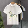 Polos pour hommes Designer 2023 Polo d'été Chine-Chic T-shirt à manches courtes en vrac moitié haut blanc mode couple JUEX