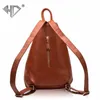 Womens 2024 Backpack Head Layer Cowhide Litchi Pattern Fashion Academy Style Bag