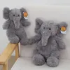 High Quality Grey Fluffy Elephant Plush Toy Baby Animal Kids Toddlers Birthday Gifts Bedding Throw Pillow Soothing Rag Doll