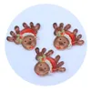 Decoratieve bloemen 100/50pc cartoon Acryl Santa 3d Christmas Resin Flatback Planar Resins voor handgemaakte haarbogen sieraden oorbellen