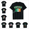 Camisetas masculinas mais design mapa irlandês e shirt de lembranças da Irlanda Irlanda para homens camisa de camisa Tops de algodão camisetas