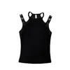 Women's Tanks MODX Spring And Summer Niche Design Sleeveless Hollow Stretch Cotton Straps Vest Camisole Top Women 2024 Listing