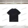 Xinxinbuy Men Designer T-shirt 2024 Italië Letter Jacquard mouwen gebreide stofsets Katelen met korte mouwen Wit zwart blauw XS-3XL