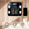 Escamas de peso corporal Escala inteligente Escala de gordura corporal Carregamento eletrônico de pesagem em escala doméstica Escala Bluetooth Gorta Adulta Scale 240419