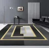 Carpets Living Room Carpet Luxury Modern Gray Green Black Geometric Rug For Bedroom Sofa Coffee Table Floor Kitchen Mat House Deco1459562