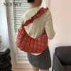 Hobo Women Cloud Tote Bag Summer Fashion Underarm Bags Solid Shoulder