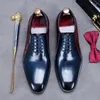 Zapatos de vestir de la talla de los usuarios de hombres mixtos de cuero formal de cuero británico