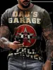 T-shirty męskie 2022 Summer Vintage Mens T Shirt 3D Retro Motorcycle Oversizesed Tshirts dla mężczyzn Ubrania Biker T-shirts Motor TS TOPS T240419