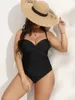 Kvinnors badkläder Sexig One Piece Women Push Up Underwire Monokini Plus Size Swimsuit Beachwear Summer Mujer 2024 Baddräkt xxxxl