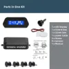 GPS Car Parking Sensor Kit with Auto Parktronic Reverse LED Monitor 12V 22mm 4 Sensors Radar Detector System Backlight Display GPS GPS