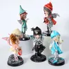 Harts konstfairy figur Magic Fairy Statue Home Decor Cute Desk Decor Fairy Garden Decoration Cartoon Ornament Flower Fairy 240418