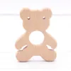 10pcs de dents de bébé jouet en bois teether bijoux tout-petit cadeau personnalisable personnalisable forme à la main 240407