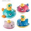 Sand Play Water Fun Baby Bath Toys For Kids Spray Water Dusch Swim Pool Bathing Toys Spinning Boat med Toy Globefish Bathtub Toys For Toddlers L416