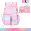 Sacs 2023 Nouveau sac à dos scolaire primaire Sideurping Élèves Sacs Sacs étanche pour les enfants Children Rainbow Series Gradient Cute Princess