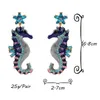 Altri nuovi design Orecchini a forma di cavalcata lunghi a forma di cavalcatura di alta qualità Cristalli oliati di alta qualità Cancellazione di gioielli di moda per le orecchie per donne 240419