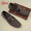 Casual Shoes YRZL Loafers For Men Handmade Moccasins Artificial Leather Flats Luxury Comfy Slip On Driving