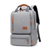 Рюкзак мода мужская повседневная компьютерная свет 15,6 дюйма ноутбук Леди холст анти-краях туристический серый школьная сумка для школьной школы