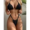 2024 NOUVEAU MAISON SEXU SEXY SEXY SPISSION SUIGNANCE AVEC LACE UP BIKINI