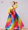 Dekorativa figurer Korean Lady Silky Folk Doll Craft 40cm Hanbok Girl Handmased Home El Decoration Ornament Gift