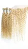 Popolar 613 Water Wave Curly Human Hair Curly Weave with 134 closure frontal 3 bundles for woman3726028