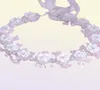 Brud bröllop hår tillbehör ornament blomma flicka pannband krona för flickor födelsedag kristall tiara blommiga smycken huvudstycke y203137425