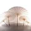 Custom Bridal Wedding Parasols White Paper Umbrellas Beauty Items Chinese Mini Craft Umbrella Diameter 60cm