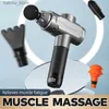 Elektriska massagers fascia pistol muskel fitness vibration massage pistol 16mm djup påverkan vibrator dubbelbärande roterande elektrisk massagemaskin y240425