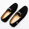 Casual Shoes Leather Men 2024 Mens Loafers Women Breathable Slip On Black Driving Plus Size 38-48