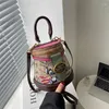 أكياس الكتف السيدات غرافيتي حقيبة رسول جلدية 2024 حقيبة يد عالية الجودة مصممة فاخرة