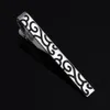 Men's business luxury black tie clip classic fashion enamel retro auspicious clouds silver professional temperament tie clip