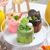 Decorative Flowers 1PCS Simulation Round Jam Cake Fake Bread Model Toy Ornaments Props Kitchen Decoration Pography Cabinet Food