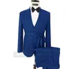 Ternos masculinos 2024 Moda Red Formal for Men Groom Tuxedo Prom Slim Fit Blazers HOMBRE High Quality Custom 3 peças Fantas