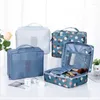 Sacs cosmétiques Sac de rangement portable Pagice de maquillage multi-compartiments Organisateur de salle de bain des toilettes