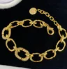 Fashion Gold Charm Link armbanden Bangle For Women Heren Party Sieraden voor koppelsliefhebbers Betrokkenheid Gift3857138