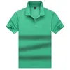 2024 Zomer Nieuwe heren Polo shirt Korte mouw Designer Drukte letters Casual Ademende mode Mens vaste kleur Bedrijf reversknop katoenpolo shirtm-3xl