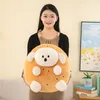 Wholesale Cartoon Chubby Earth Dog Plush Toys Stuffed Animal Toys Round Pillow Round Shape Dog Sofa Cushion&Pillow Dog Toys