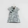 Girl's Dresses Summer Children Girl Skirt Clothes Suit Dress Baby Full Printe Pattern cheongsam Kids Sport Toddler Dress 0-5 Years d240423