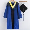 Ensembles de vêtements 1 ensemble Graduation Uniforme Polyester Bachelor Hat Cloak Pographie Propographies pour les tenues de cérémonie universitaire