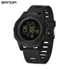 Wristwatches Sanda 2188 Single Display Chip Outdoor Night Glow Men's And Women's Watch Creative Personality