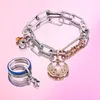 Chains 925 Silver Link Chain Bracelet For Women ME Collection Pearl Bracelets Rose Gold Festival Fashion Jewelry Gift DIY